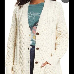 BDG Urban Outfitters Aran Mixed Stitched Cardigan
